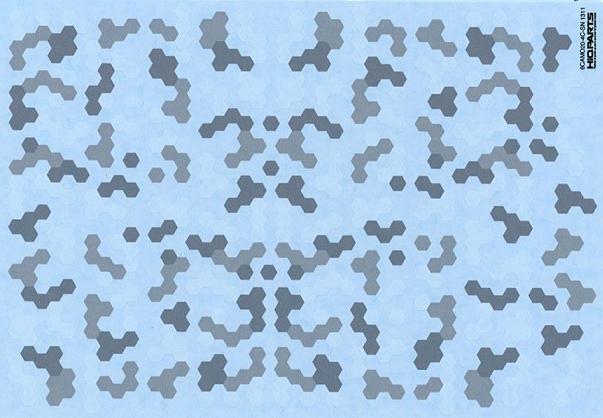 HEX CAMOUFLAGE DECAL SNOW